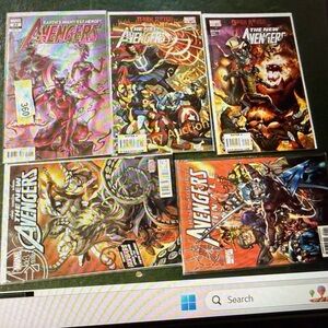 Avenger Comics Collection - Red, Purple, Orange Covers